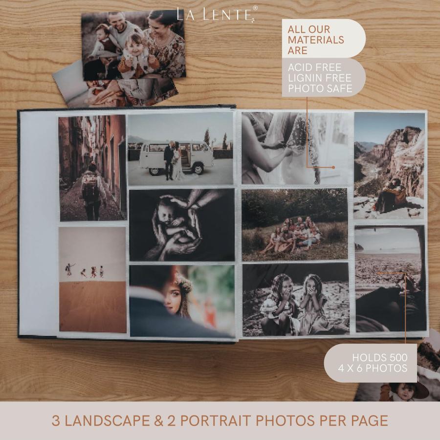 Photo Albums for 4x6 photos Holds 500 Premium Photo Album Ph 並行輸入品