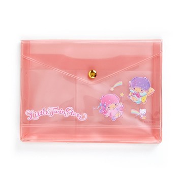 【震撼精品百貨】Little Twin Stars KiKi&LaLa_雙子星小天使~日本SANRIO三麗鷗雙子星A6果凍扣式手帳袋*20654