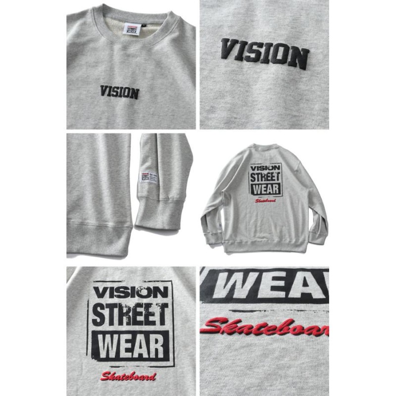 大きいサイズ メンズ VISION STREET WEAR プリント トレーナー 1905703