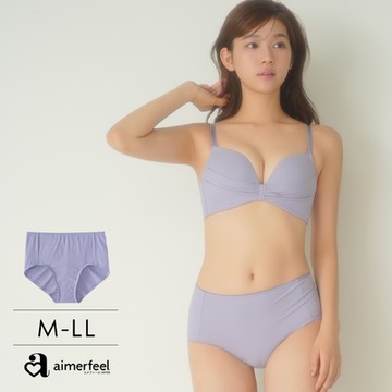 aimerfeel柔軟羅紋高腰三角褲-194521-PU2