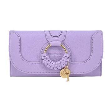 SEE BY CHLOE HANA系列翻蓋長夾(紫色)