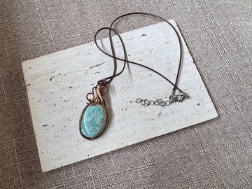 230133 wire wrapping 天河石 銅線 繞線 吊墮