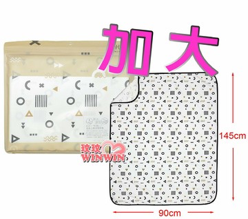 玟玟 KU.KU 酷咕鴨PLUS 純真之瞳透氣尿墊(加大尺寸90x145cm)高品質美國棉