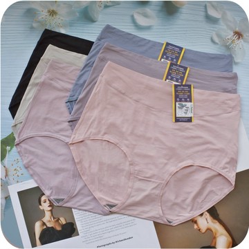 適合5L~6L 高腰天絲女生內褲 SGS抗菌認證 加大碼 莫代爾 石墨烯 莫蘭迪 女生三角褲 彈性女內褲 發票 857