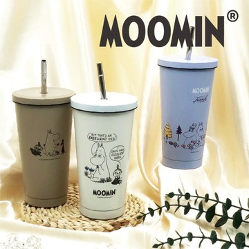 禮物由你決定｜【我適文創】MOOMIN不鏽鋼吸管杯 保溫杯｜三款顏色