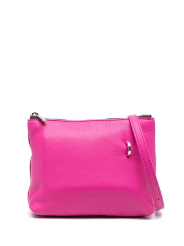 Rick Owens - ring-detail leather crossbody bag - women - Calf Leather - One Size - Pink