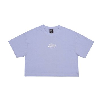 NBA 女款 短版 水洗效果 隊伍 短袖上衣 湖人隊