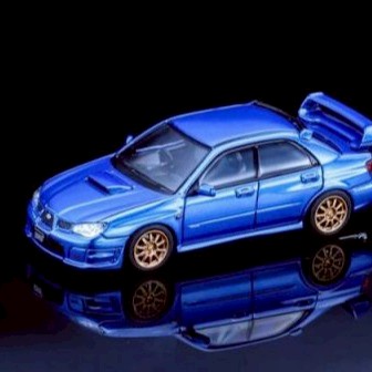 【東海模型】Furuya 1/64 速霸陸 Subaru Impreza WRX STi GD 藍色轎車版