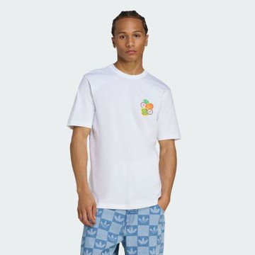 adidas 愛迪達 短袖上衣 男 三葉草 亞規 GRAPHIC LO SS T 白 JW2975(S3101)