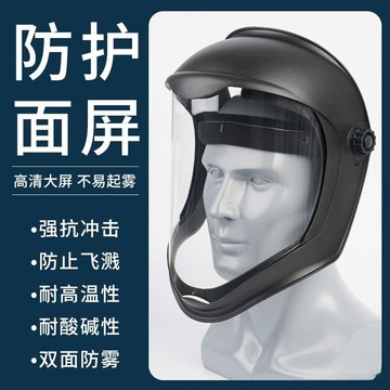 【簡禾家居】 打農藥防護麵罩 噴打藥 全臉罩 高清 透明 防霧 不起霧 高清 防切割電焊護帽