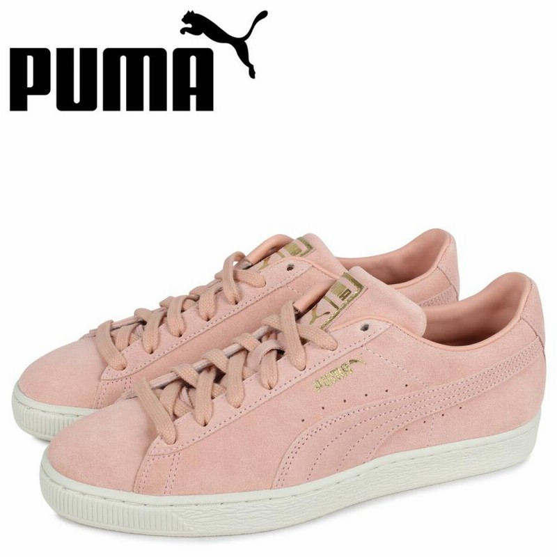 es スエード スニーカー ブラウン ピンク紐 プーマ PUMA スウェード モノ クラシック スニーカー メンズ
