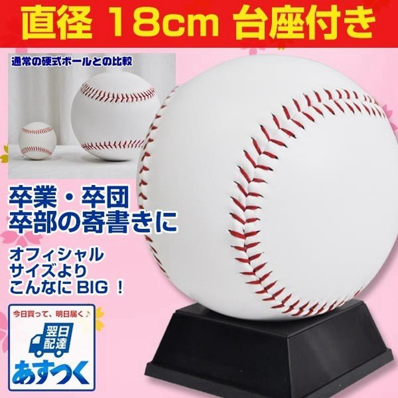 野球 記念グッズ ドデカサインボール 直径約18cm 専用台座付き 規格外のビッグサイズ フィールドフォース 卒団 卒業 記念品 通販 Lineポイント最大0 5 Get Lineショッピング