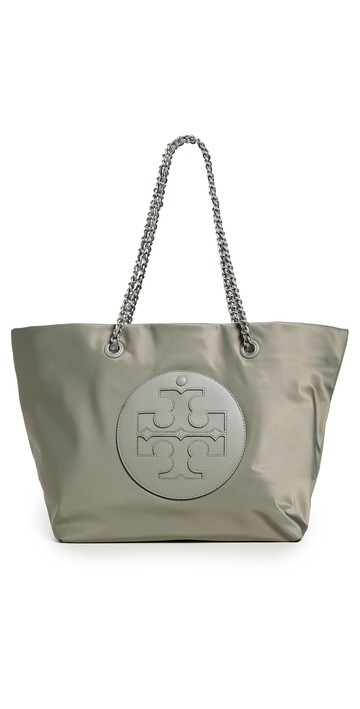 Tory Burch Ella Chain Tote Shale Rock One Size