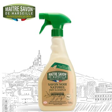 【2入組】法國玫翠思黑肥皂強效家用去汙噴霧 750ML