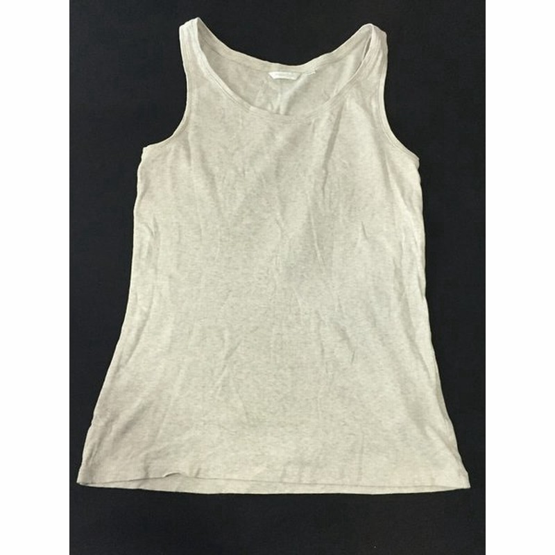 ユニクロ Uniqlo プレミアムコットン トップス 他 タンクトップ レディース L 薄ベージュ やや美品 中古 送料140円 G T2 通販 Lineポイント最大0 5 Get Lineショッピング