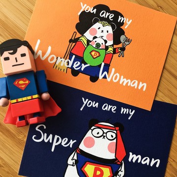 小小祝福心意卡番外篇 - 熊貓超人聯盟