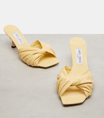 Jimmy Choo Skye Twist leather mules