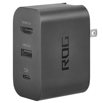 ASUS 華碩 REPUBLIC OF GAMERS ROG 電競多合一充電器 6.8 x 4.9 x 3.3cm  黑色  1個