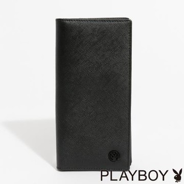 PLAYBOY - 翻蓋長夾  Macho系列 - 黑色