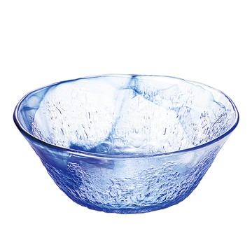 TOYO-SASAKI GLASS 東洋佐佐木 中碗 可用洗碗機 日本製 P-43313-F/B-JAN 19 x 7cm  藍色  1個