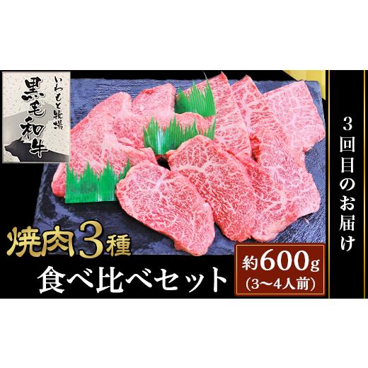 ふるさと納税 岡山県 井原市 定期便 お楽しみ 3回 肉 国産 牛肉 豚肉 鶏肉 黒毛和牛 焼肉 食べ比べ しゃぶしゃぶ 焼き鳥