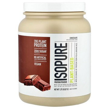 Isopure, 植物基蛋白質粉，巧克力味，1.37 磅（621 克）