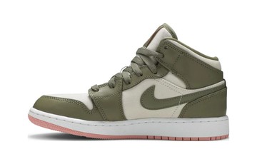 AIR JORDAN 1 MID GP TROOPER BLEACHED CORAL