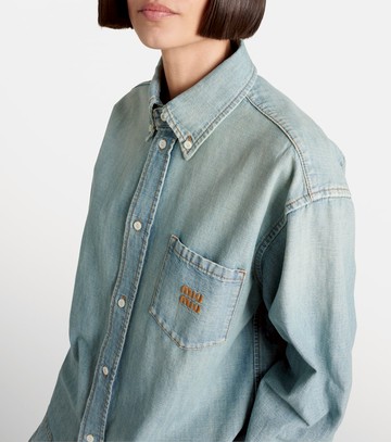 Miu Miu Logo chambray shirt