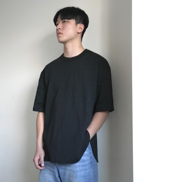 【AMERO】男裝 女裝 短袖圓領Ｔ恤 圓弧下擺 落肩 情侶裝