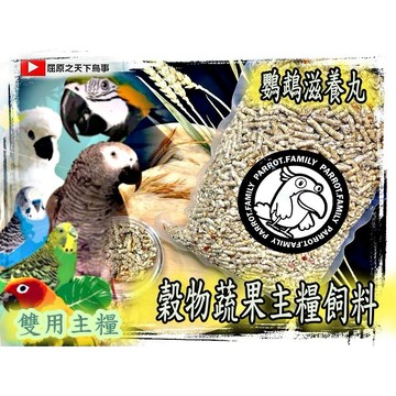 此連結滿299 送通草球 YT 屈原之天下鳥事  鵡蔬果 滋養丸 鸚鵡主糧 鸚鵡飼料  全方位主糧 真空袋250克