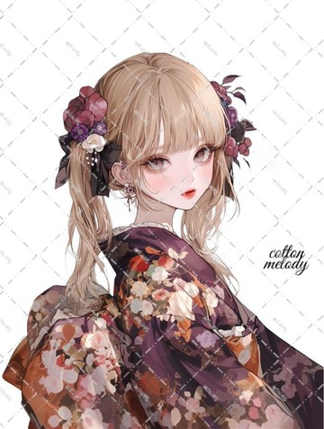 original sticker no.7199 人物貼紙 原創貼紙 人物貼紙 女孩貼紙 原創人物貼紙