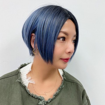 台灣現貨 魔髮樂 全頂假髮 藍色短髮 D3096︱中分短髮 無瀏海 萬聖節短髮 派對假髮
