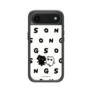 iPhone Air Mod NX -邊框背蓋組合 (相機按鈕) 黑 - 爽爽貓 Song Song Meow by SECOND - 爽爽貓_好朋友