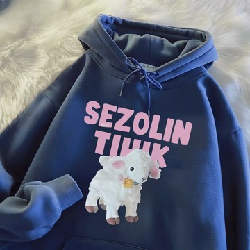 2天出貨  美式寬鬆連帽T女  冬季刷毛帽T   連帽大學T  加厚加絨大學T  厚磅衛衣女  保暖帽T  大尺碼上衣