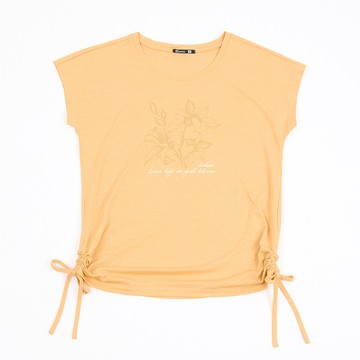 ADISI 女輕量散熱超透氣抑菌消臭抽皺排汗衣 AL2611020 鎘橙 (S-XL)｜吸濕排汗 快乾 防臭 輕量 T恤