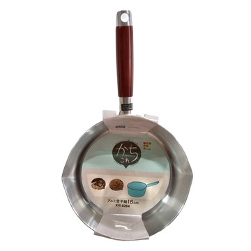 FREIZ 和平 Kachikore 鋁制雪平鍋  銀色 + 紅棕色  18cm  1個