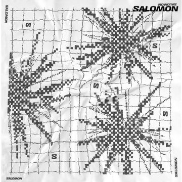【Salomon 索羅門】BANDANA GRAPHIC 領巾 白