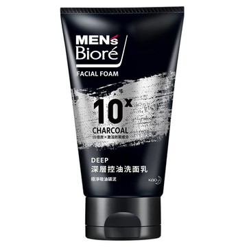 MEN's Biore 深層控油洗面乳 10倍炭 x 激油溶解成分  100g  1條