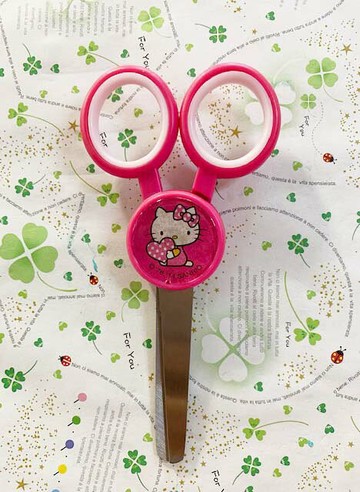 【震撼精品百貨】Hello Kitty 凱蒂貓 HELLO KITTY-安全剪刀-粉抱心 震撼日式精品百貨*96134