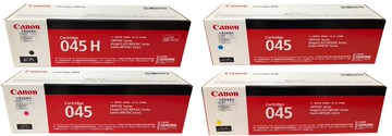 官網登錄送禮券CANON CRG-045H BK+CRG-045C+CRG-045M+CRG-045Y原廠盒裝4色組(1黑3彩) 適用:MF632Cdw