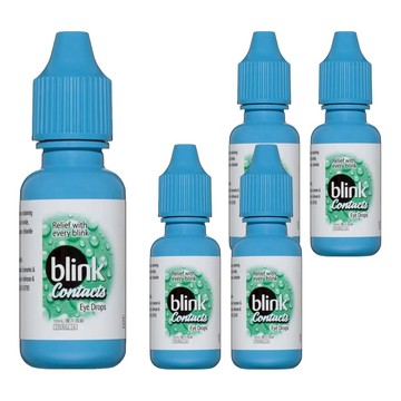 blink 冰藍 高水份隱形眼鏡濕潤液  10ml  5瓶