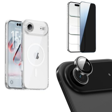 innostyle 【防摔組合】iPhone Air 磁吸手機殼+合金鏡頭貼+防窺鋼化玻璃膜