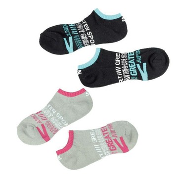 海夫健康生活館 Greaten 極騰護具 雙色抗菌運動船襪 25-28cm 10包裝(0001SK01)