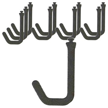 HAFELE 海福樂 廚房收納置物架掛勾 Set 10個  消光黑色