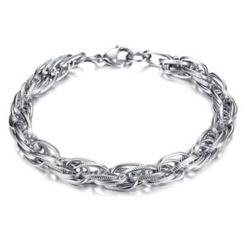 鈦鋼手鍊-潮流個性帥氣簡約情人節生日禮物男配件73cp5【獨家進口】【米蘭精品】