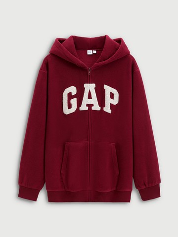 男裝 Logo刺繡連帽外套-紅色