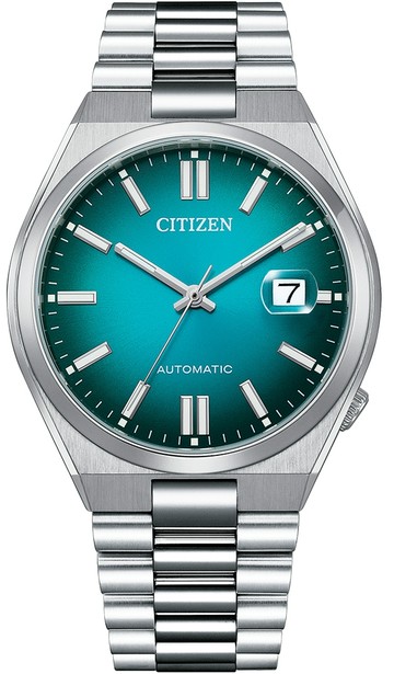 CITIZEN 星辰錶 Mechanical系列 青春撞色 簡約機械腕錶(NJ0151-88X)-40mm-漸層藍面鋼帶【刷卡回饋 分期0利率】【APP下單點數13倍送】