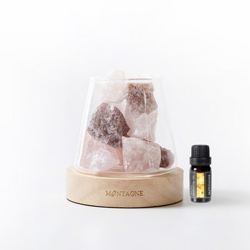 【Montagne】水晶擴香組｜魅力處方｜粉水晶Ｘ草莓晶-甜橙10ml _廠商直送