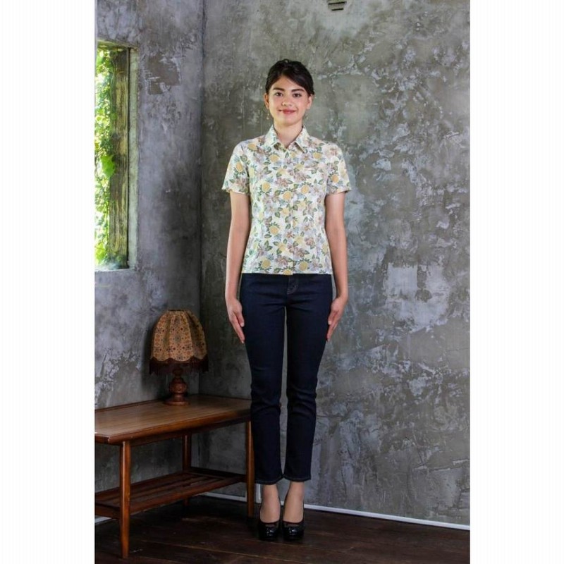 2021/SS DOSEA 　パイナップル柄　シャツカラー かりゆしウエア　スポかり　リゾートウエディング 21-LK-03 2021/SS DOSEA パイナップル柄 シャツカラー かりゆしウエア