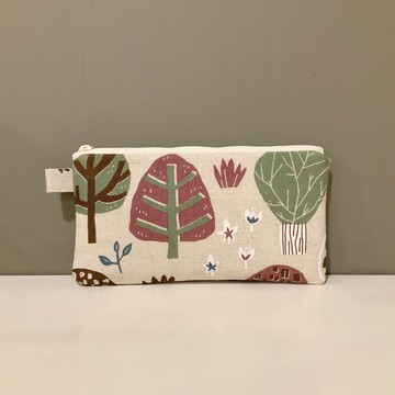 飛鳥與樹—鋪棉手機袋/錢包/筆袋